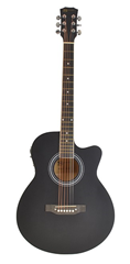 Electro Acoustic Guitar Matt Black Finish  40” Cutaway Dreadnought by Sotendo
